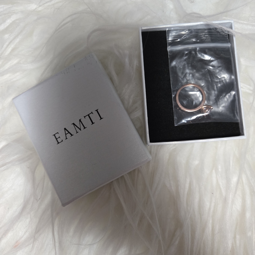 EAMTI 1.5CT 925 Sterling Silver Engagement Rings Round Cut Solitaire - Picture 2 of 3
